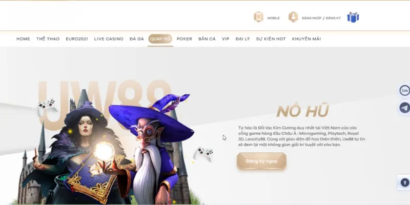 Nổ hũ UW88 - Cơ hội đổi đời với những jackpot khủng