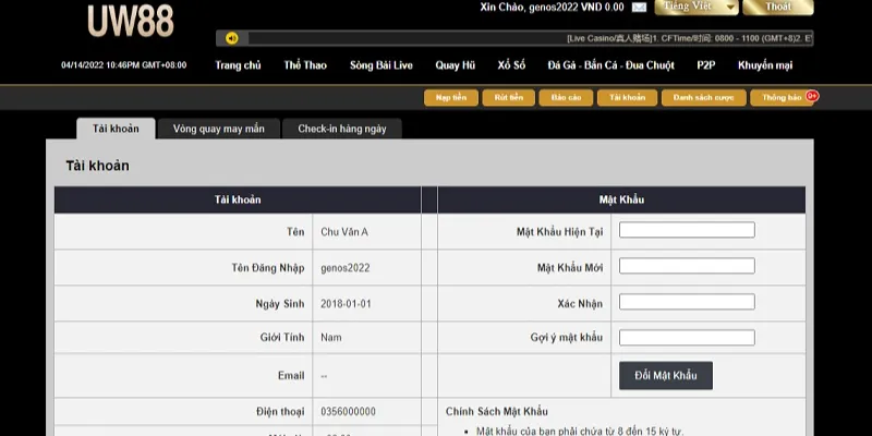 Quên mật khẩu UW88 là lỗi phổ biến mà nhiều người chơi gặp phải